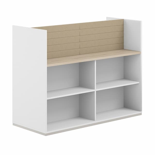 Стеллаж-комбо 1638 двухсторонний Norden Allegro AG.256.200.666.BG с экраном тканевым высоким