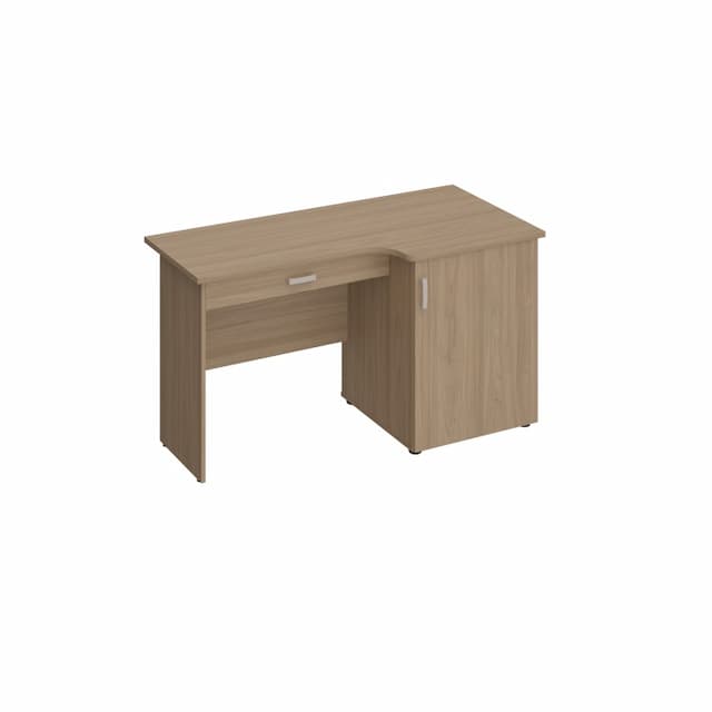 Стол с тумбой под минибар и ТВ с ящиком, правый Юнитекс ВЕНЕЦИЯ NEW ВЕ 626 ВЗ вяз светлый