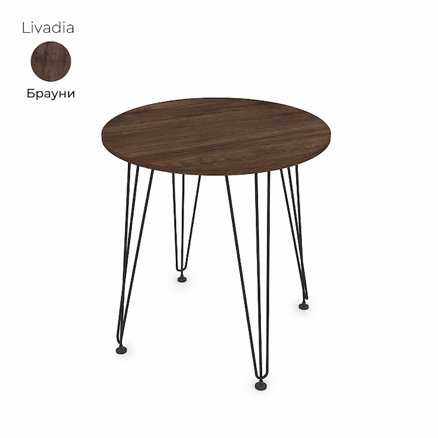 Стол обеденный круглый Алсав 21Livadia.007 Brauni