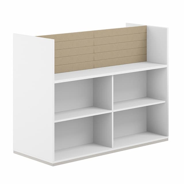 Стеллаж-комбо 1638 двухсторонний Norden Allegro AG.256.100.666.BG с экраном тканевым высоким