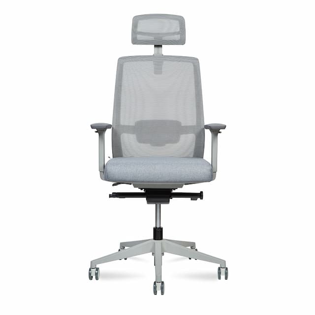 Кресло офисное Norden Nova UE-AHS grey (серая сетка/серая ткань)