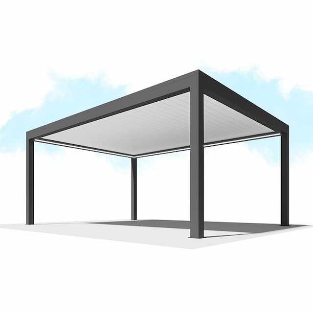 Пергола Сити-Форм Pergola В500-25П Bioclimatic с поворотными ламелями ЛАМЕЛЬ 250 X 53 (5,5х5,0) 2 модуля