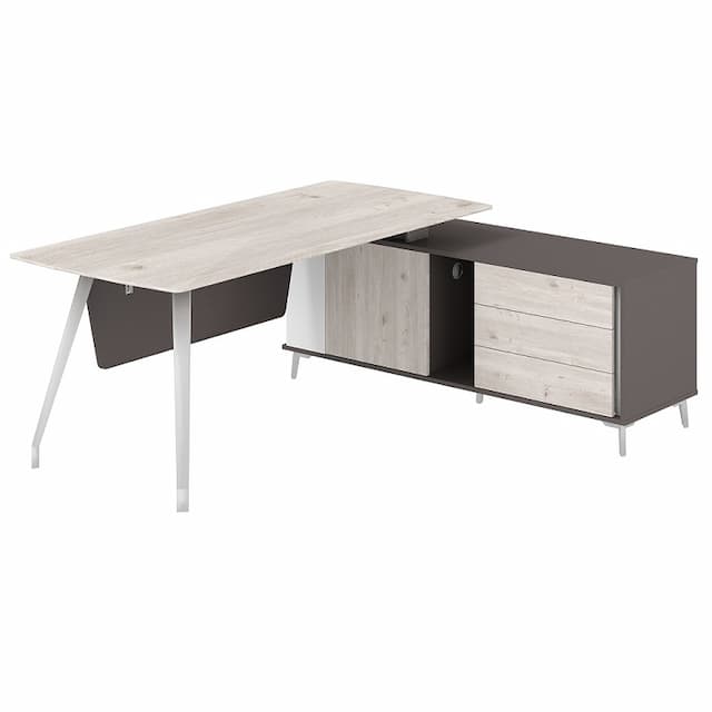 Стол руководителя Norden Sirio SR.101.DN.WF.R на опорной тумбе правой