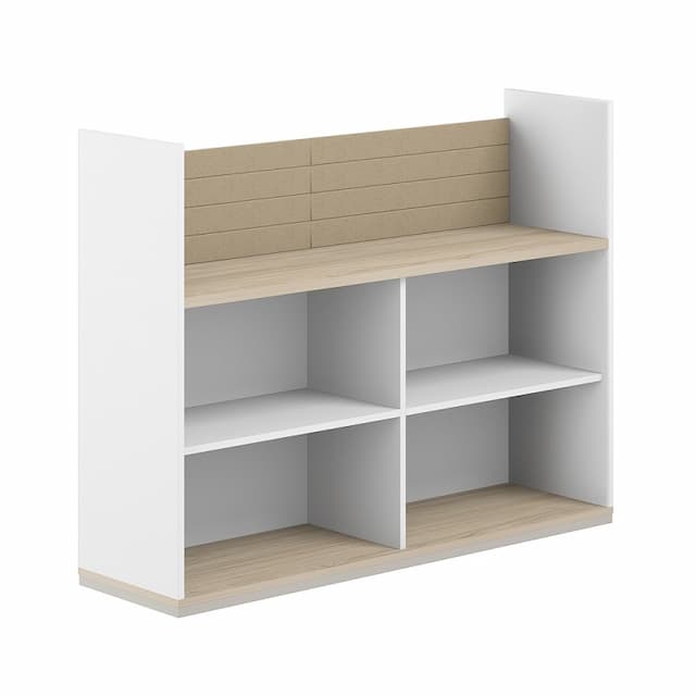 Стеллаж-комбо 1438 односторонний Norden Allegro AG.252.400.652.BG с экраном тканевым низким