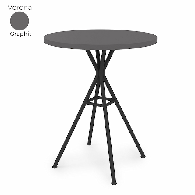 Стол обеденный круглый Алсав 21Verona.006.R Graphit