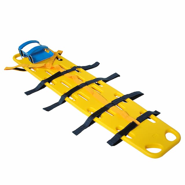 Спинная доска Med-Mos YDC-7A3 в комплекте с головным иммобилайзером и 'паук' ремнями