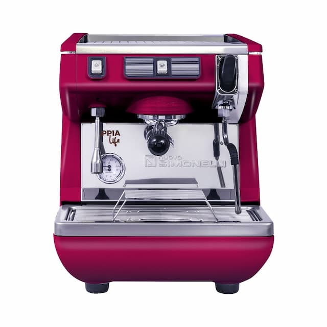 Кофемашина-полуавтомат NUOVA SIMONELLI APPIA LIFE 1GR S 220V RED+HIGH GROUPS